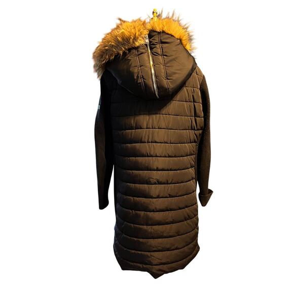 Calvin Klein Performance Women's Black Puffer Coat with Faux Fur Hood. Size 2X - Picture 2 of 8